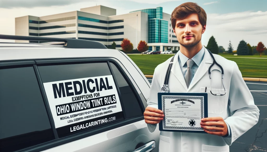 Photo of a doctor in a white coat holding a medical certificate