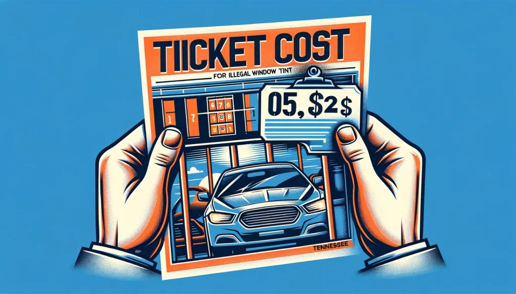 image of a ticket cost for Illegal window tint in Tennessee